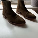 Free People Womens  Brown Chelsea Boots Suede Ankle Photo 5