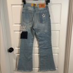 Urban Outfitters BDG  High-Waisted Flare Patchwork Craft Jeans Indigo 25 NWT Photo 8