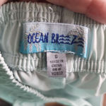 OCEAN‎ BREEZE Womens Shorts Size S Light Blue Athletic Lounge Drawstring Hem Photo 4