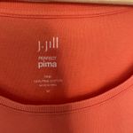J.Jill perfect pima bright orange tangerine sleeveless tank top women's M FLAW Size M Photo 3