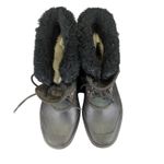 Sorel Vintage ‎ Snow Boots Short Green Plaid Women's Size 9 Photo 3