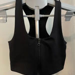 Girlfriend Collective  Paloma Zip Front‎ Sports Bra in Black (Size XS) like new Photo 0