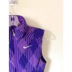 Nike Plaid Diamond Golf Puffer Sport Vest Purple Size XS Photo 3