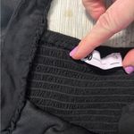 Aerie Black mini A-line dress with ruffle detailing size Small with seer sucker back Photo 3