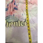 Disney  Ella Enchanted princess pink tie dye drawstring hoodie cropped sweater M Photo 12