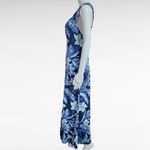All that jazz Vintage 90s Blue Tropical Floral Sleeveless Maxi Dress Size 9/10 Photo 1