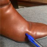 Etienne Aigner  E Madglen Leather Ankle Boots Size 6M Brown Horse Bit Photo 7