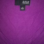 a.n.a . L Purple V-neck Pullover Sweater Photo 2