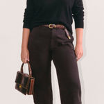 Everlane NWT The Barrel Pant In Black Size 00 Photo 0