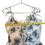 Athena Procopiou Size 2 French Fairytale Ruffle Wrap Dress Blue White Floral Photo 12