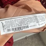 ZARA  Crochet Lace Boho A Line Mini Dress‎ Size Large Burgundy Wine Valentine Photo 14