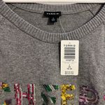 Torrid Raglan Sweater - Grey Sequins Cheers Lettering Size 2, 2x, 18-20 Photo 2