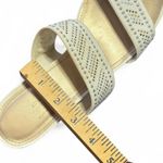 Impo White Rhinestone Wedge Sandals Y2K Strappy Platform Womens 6.5 7 Photo 7