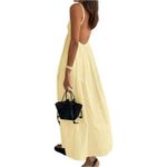 NWT ~ Light Buttercream Yellow Sundress Summer Dress ~ Women's Size MEDIUM Photo 3