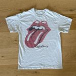 The Rolling Stones  - Band Tee in Off White & Red Photo 0