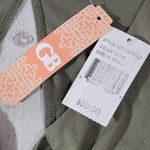 GB Olive Tie Front Cutout Mini Dress XS NWT | Long Sleeve Flowy Fit Photo 7