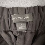 Ann Taylor  Womens S Black The Straight High Rise Crop Pull On Flat Front Pants Photo 4