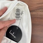 Lulus  White Halter Cutout One Shoulder Bikini Swim Top M Photo 4