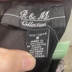 R & M Collec. Womens Size 8 Black Taupe Glitter Lace Keyhole Mermaid Gown Dress Photo 5