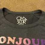 Chaser  Dark Grey ‘Bonjour Weekend’ Sweatshirt Photo 3