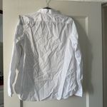 Madewell Denim Button-Up Shirt in Eyelet White: Garment-Dyed Edition Medium NWT Photo 10