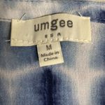 Umgee Women’s Blue & White Tie Dyed Flowy Dress Size Medium Photo 5