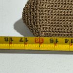 The Sak  Crochet Braided Leather Handle Hi I Satchel Tote Shoulder Bag Brown Photo 3