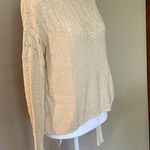 Mossimo Cream Crochet Knit Long Sleeve Sweater Extra Small Size XS Photo 1