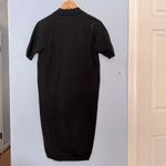 Salvatore Ferragamo Vintage Cotton Short Sleeve Gold Button Up Knit Dress Photo 6