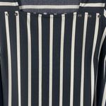 Adrianna Papell  Square Neck Top Shirt Plus Sz 1X‎ Black Tan Stripes Office Work Photo 8