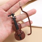 Large Violin, Viola, Cello, Earrings Asymmetrical Fashion Jewelry, Women Girls Photo 0