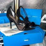 Fenty Scandal Lace Up Black Suede Fur Sandal with Fur Detail and Pointy Toe Size 6 Photo 14