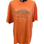 South Dakota Bear T Shirt Midwest Usa Casual Lounge Orange Size XL Photo 0