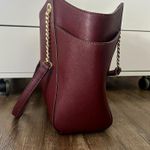 Michael Kors  Maroon and Gold Tote Bag Merlot Large Shoulder Bag Photo 2