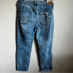 American Eagle AEO Tomgirl Heavily Distressed Denim Jeans Photo 7
