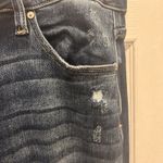 KanCan High Rise Dark Ripped Button Fly Flare‎ Jean Womens XL Blue Photo 6