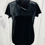 Gap Shirt Womens Size XS Black Velvet Crew Neck Short Sleeve Classic Photo 0