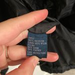 Ralph Lauren Vintage POLO  women’s black‎ leather zip button puffer down vest XL Photo 3