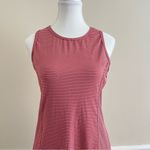 Title Nine Buttah Striped Racerback Athletic Dress Red Gray Small Photo 3