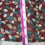 Old Navy Skirt Womens 8 Brown Leaf Print Side Zipper Autumnal Boho Flowy Earthy Photo 10