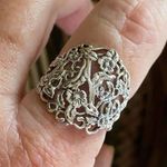 Plumeria Sterling Silver Ring Sizes 8,9,11 boho Photo 6