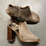 Tommy Hilfiger Peppy Peeptoe Ankle Booties in Tan Beige Size 6 EUC Photo 0