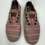 Toms Striped Espadrilles Canvas Flats Loafers Photo 1