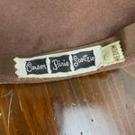 Vintage Carson Prairie Scott Brown Peachbloom Brown Velour Beret Hat Medium Bow Photo 7