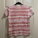 Vans sun waves tie dye baby tee shirt short sleeve light pink peach size large Photo 2