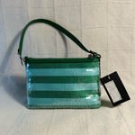 Kate Spade Green Striped Sequined Clutch/Wristlet Photo 1