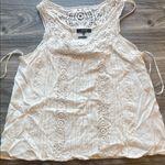 Miss Me  White Lace Tank Top Photo 0