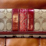 Coach Crimson Hampton Signature C Wallet Photo 0