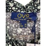 Ocean Fashion New OVS Women's Button Front Midi Shirt Dress Floral Print Peplum Hem 3/4 Sleeve Photo 8