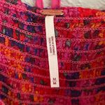Free People  Back On Top Hot Pink Floral Print Smocked Puff Sleeve Medium Photo 4